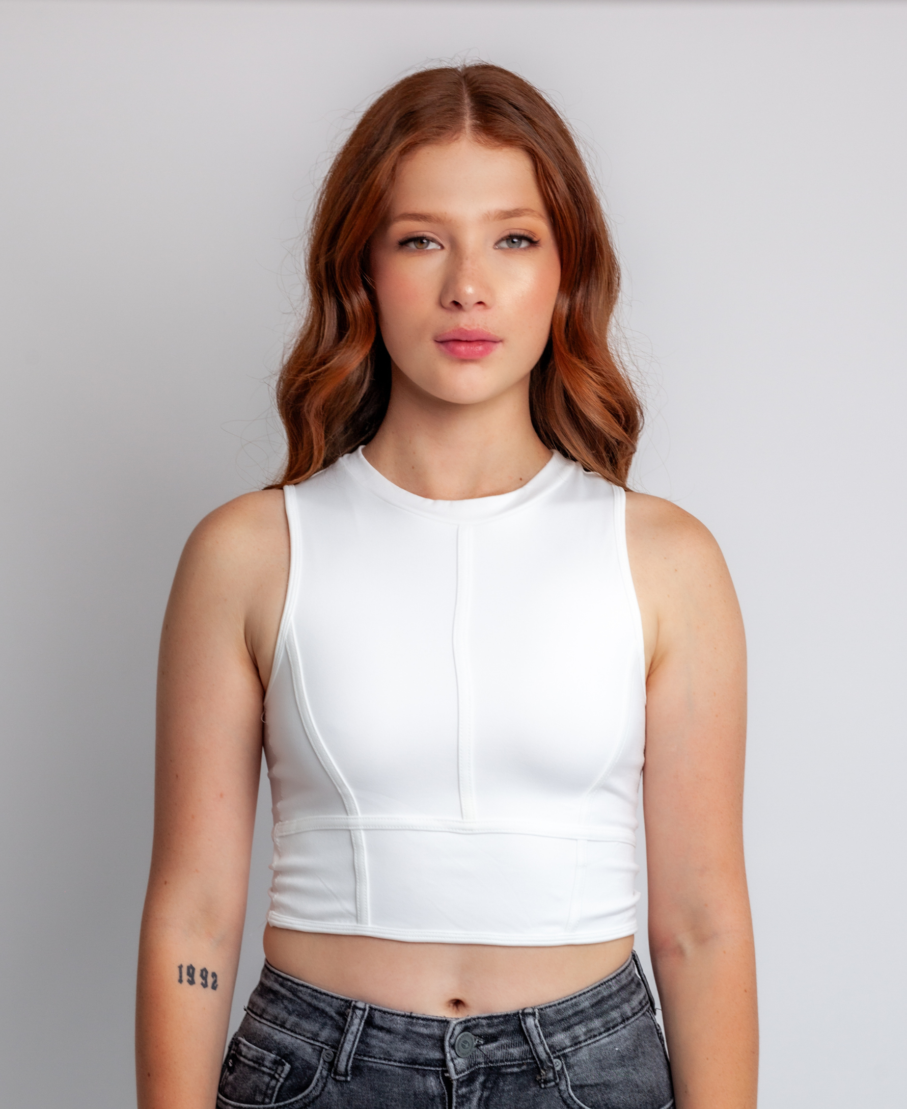 Crop Top with Seams