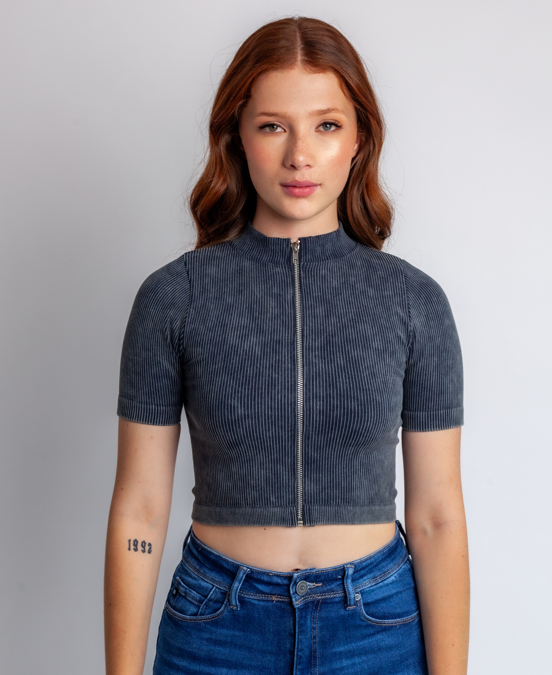 Crop Top zipper