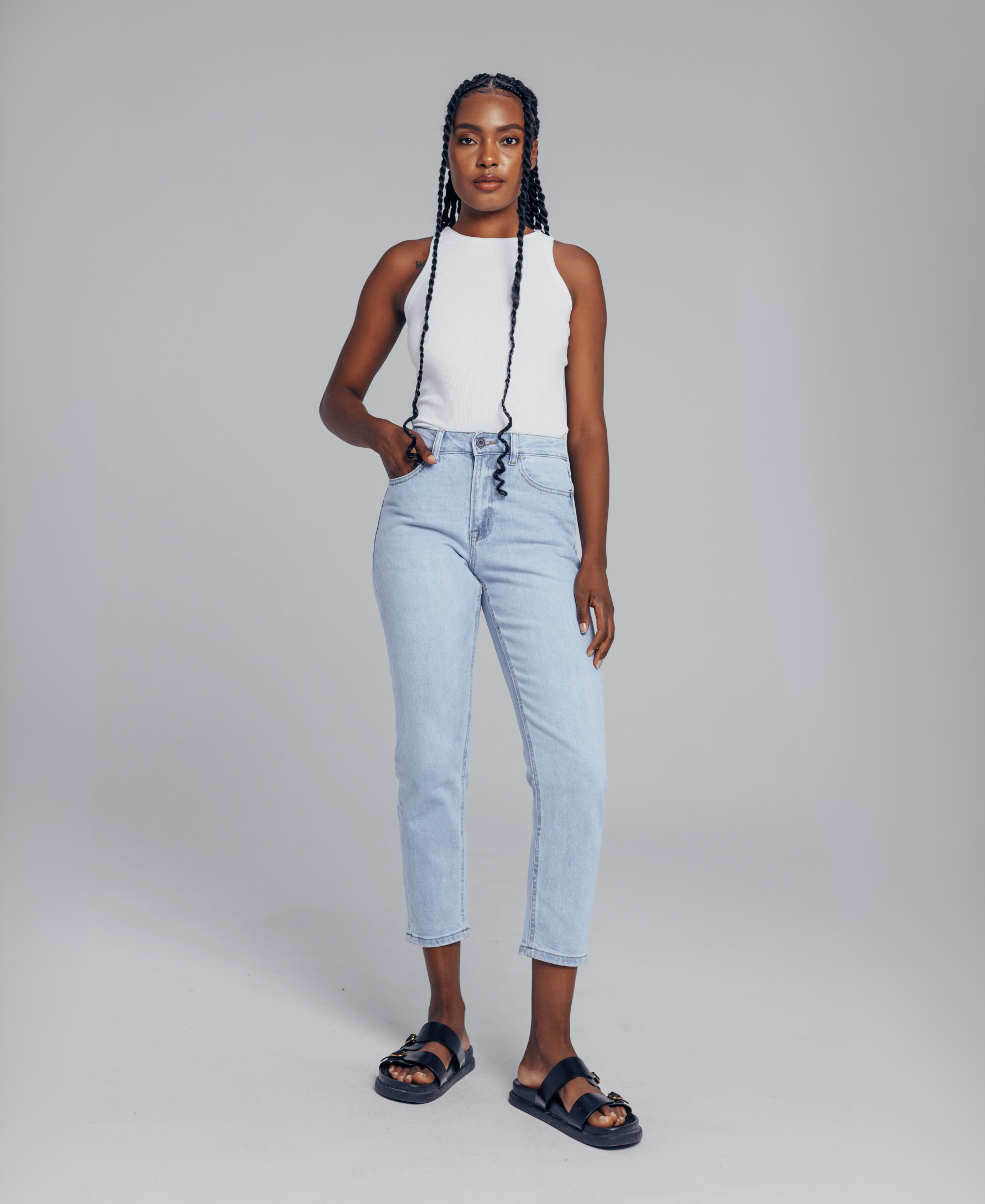 Classic High Rise Mom Fit Jeans