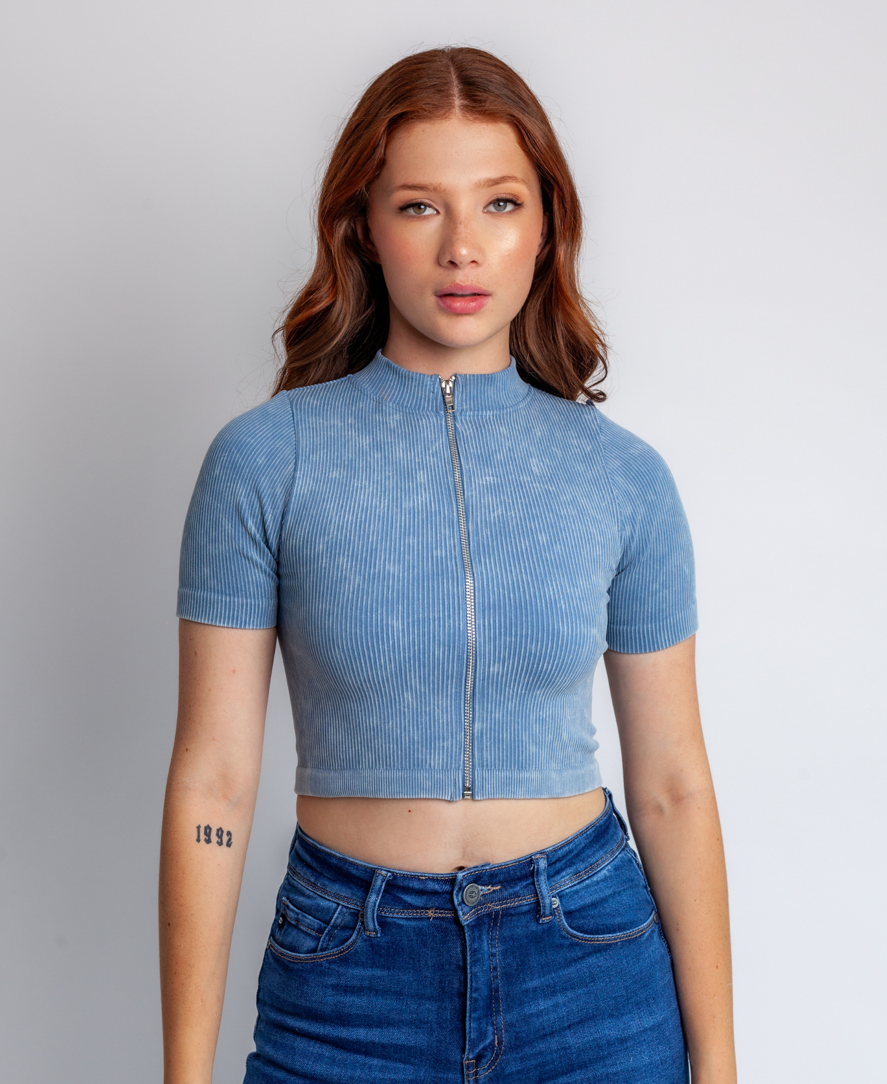 Crop Top zipper