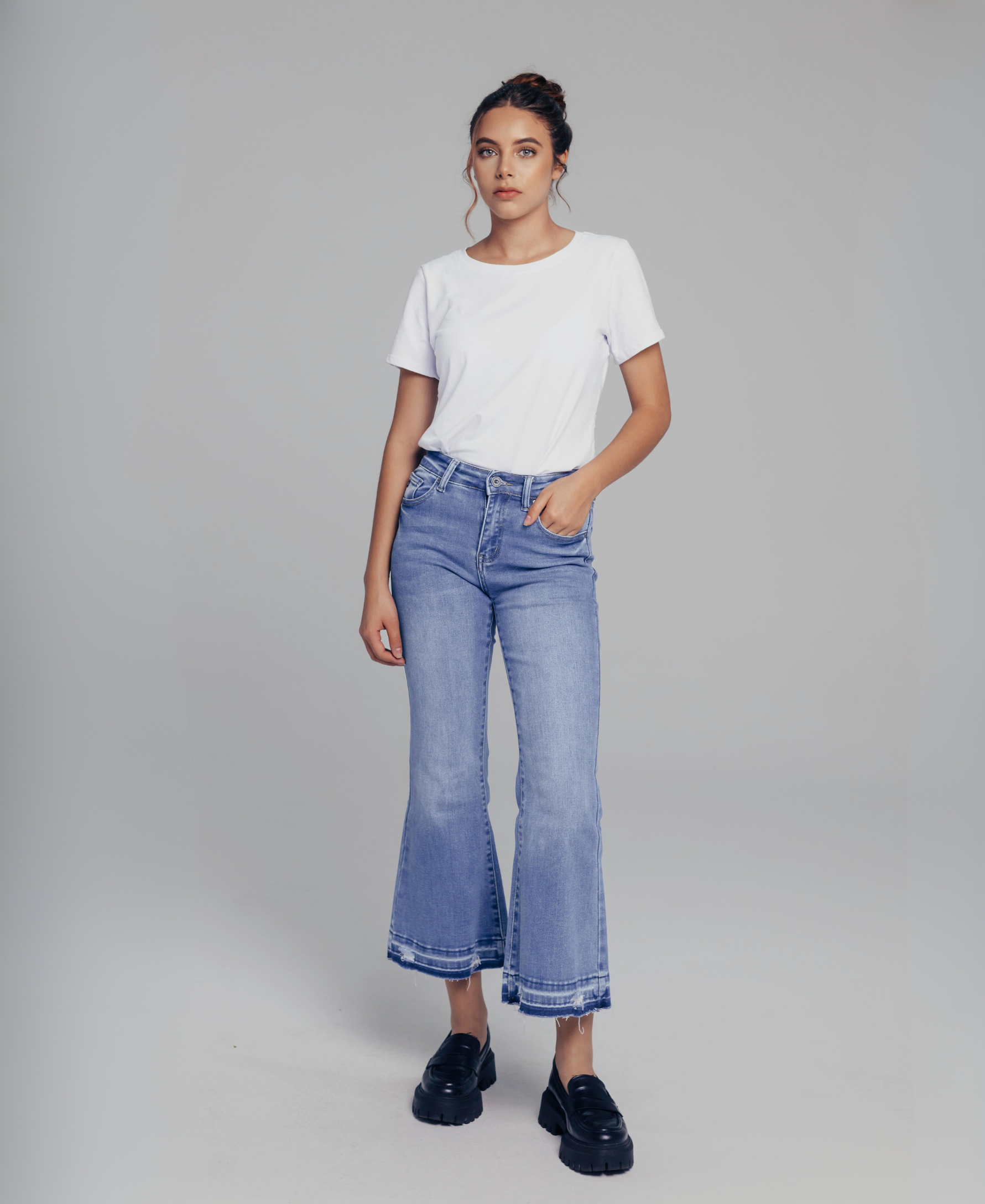 Culotte Boot Cut Flare Jeans