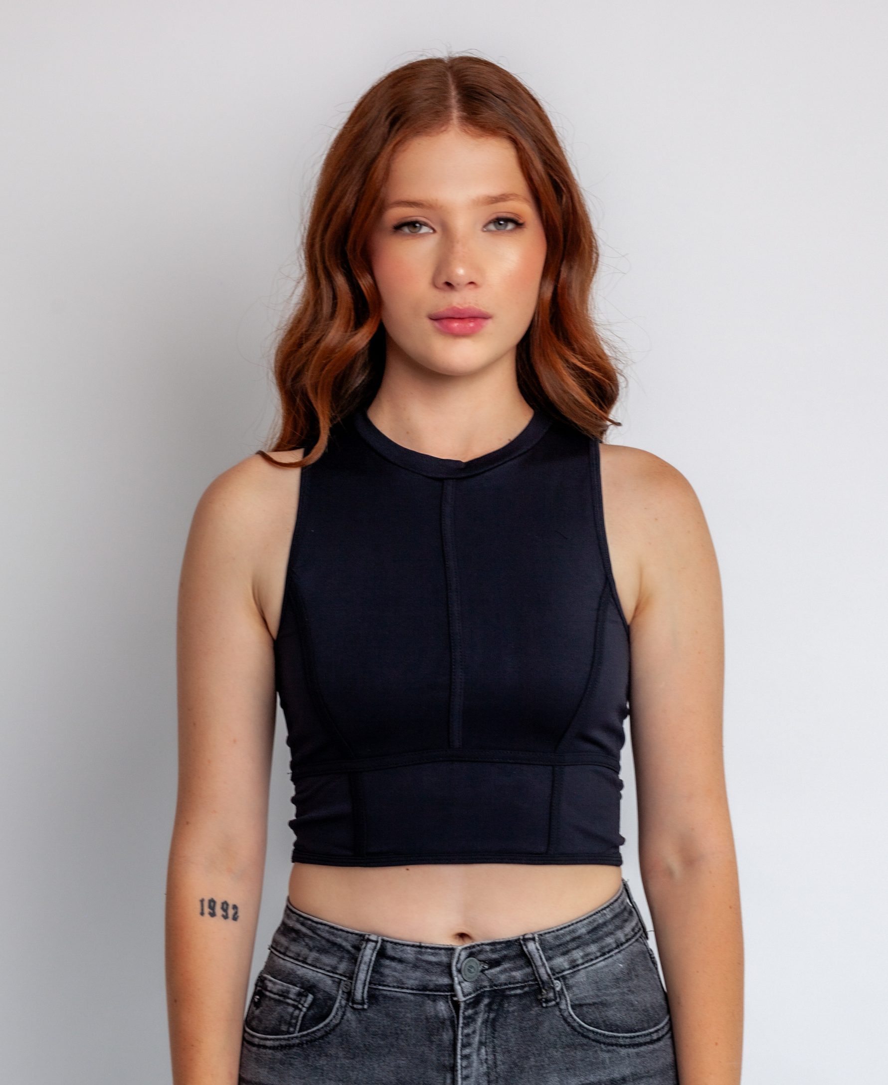 Crop Top with Seams