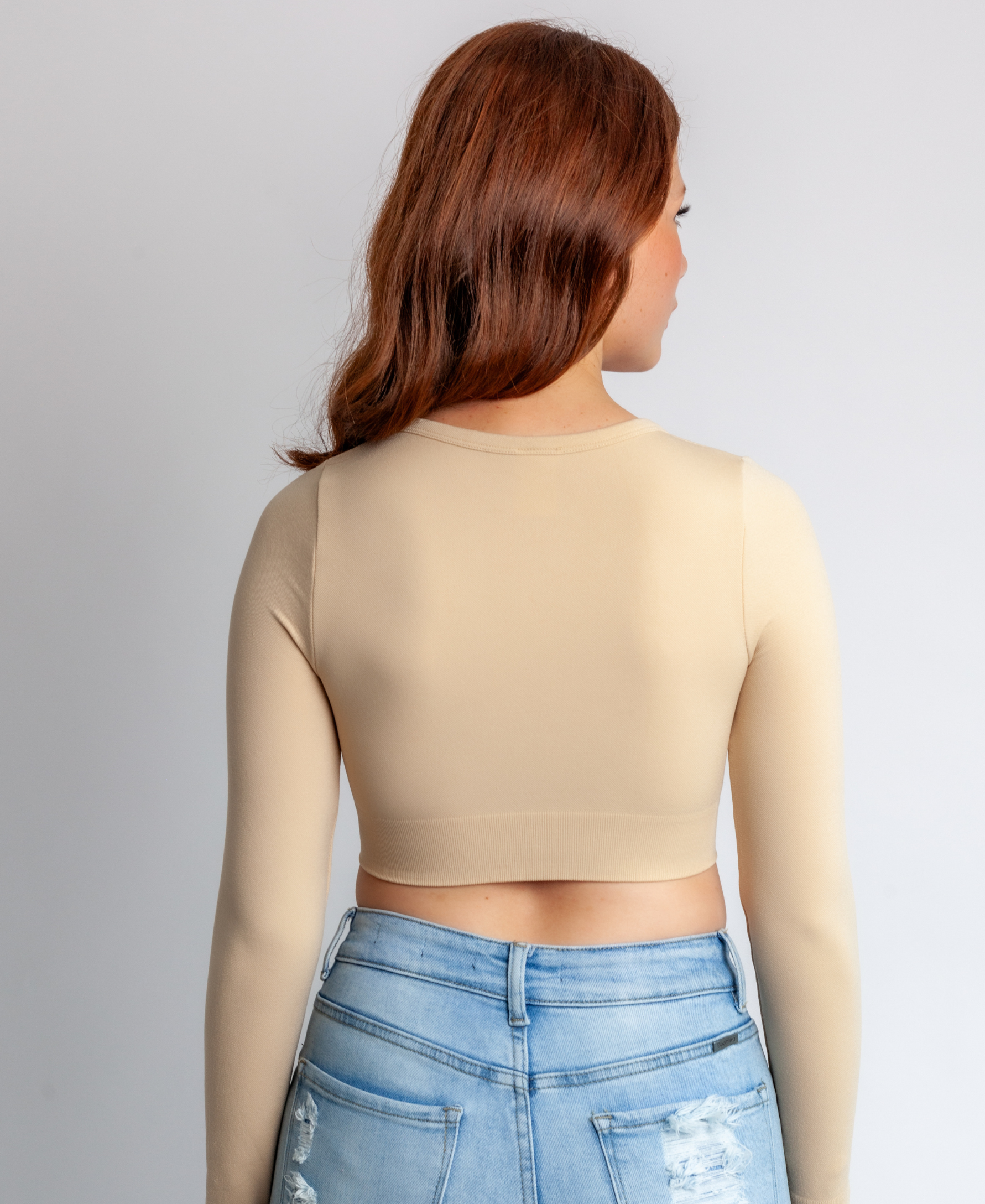 V-Cut Sweatshirt Top