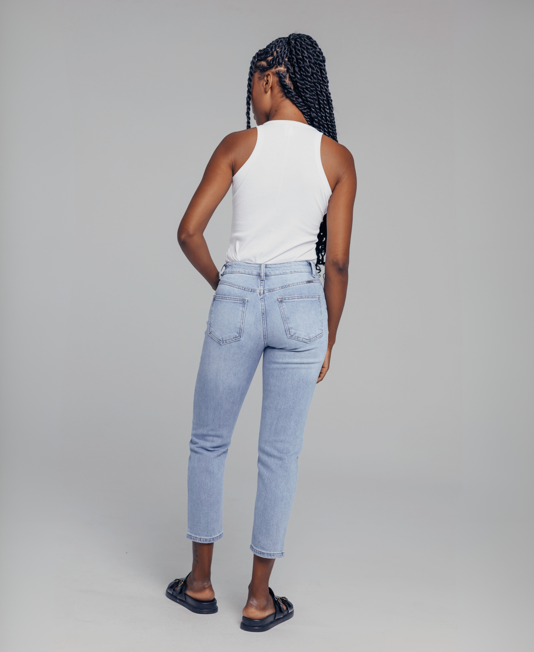 High Rise Mom Fit Jeans