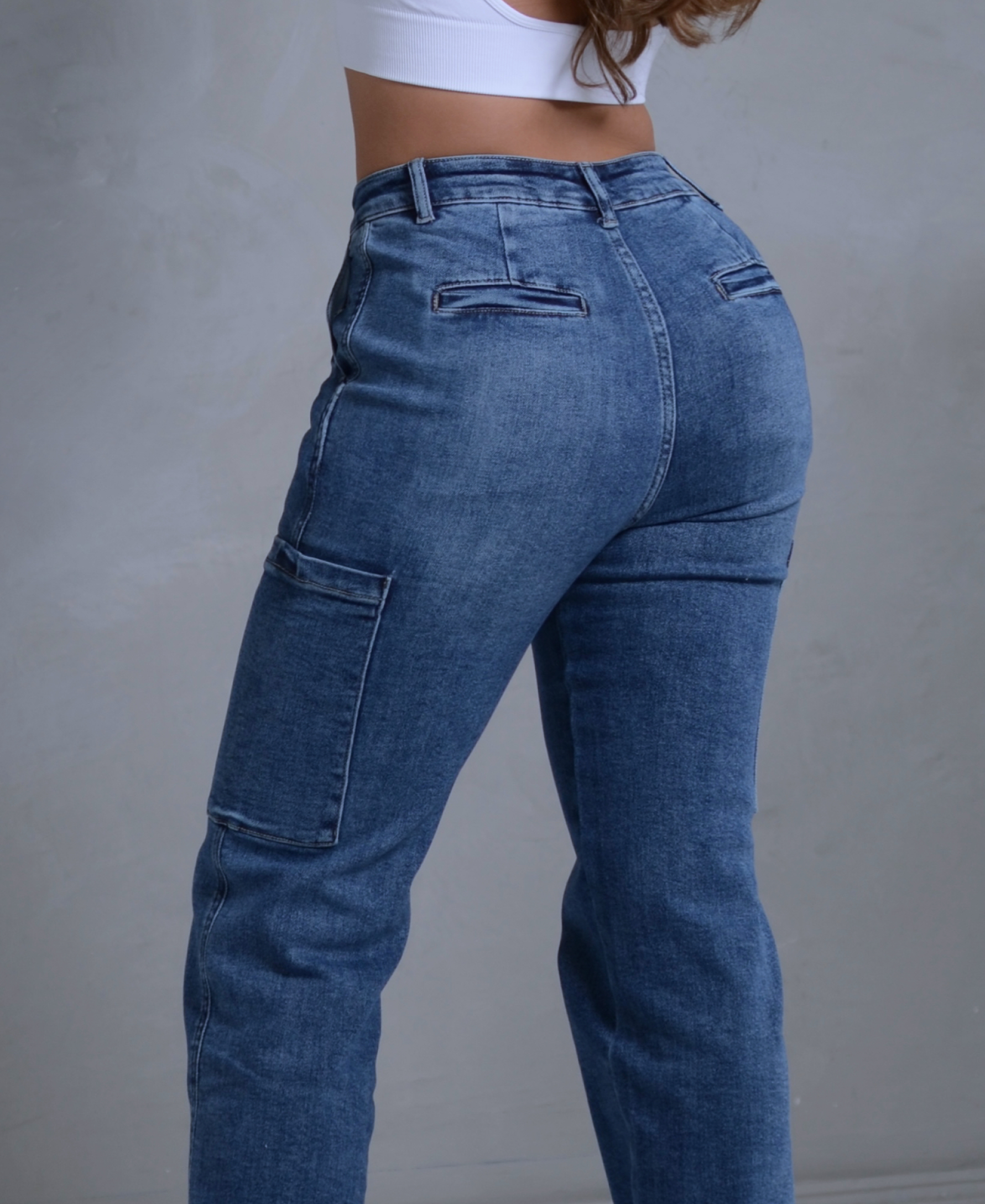 Blue Cargo Jeans