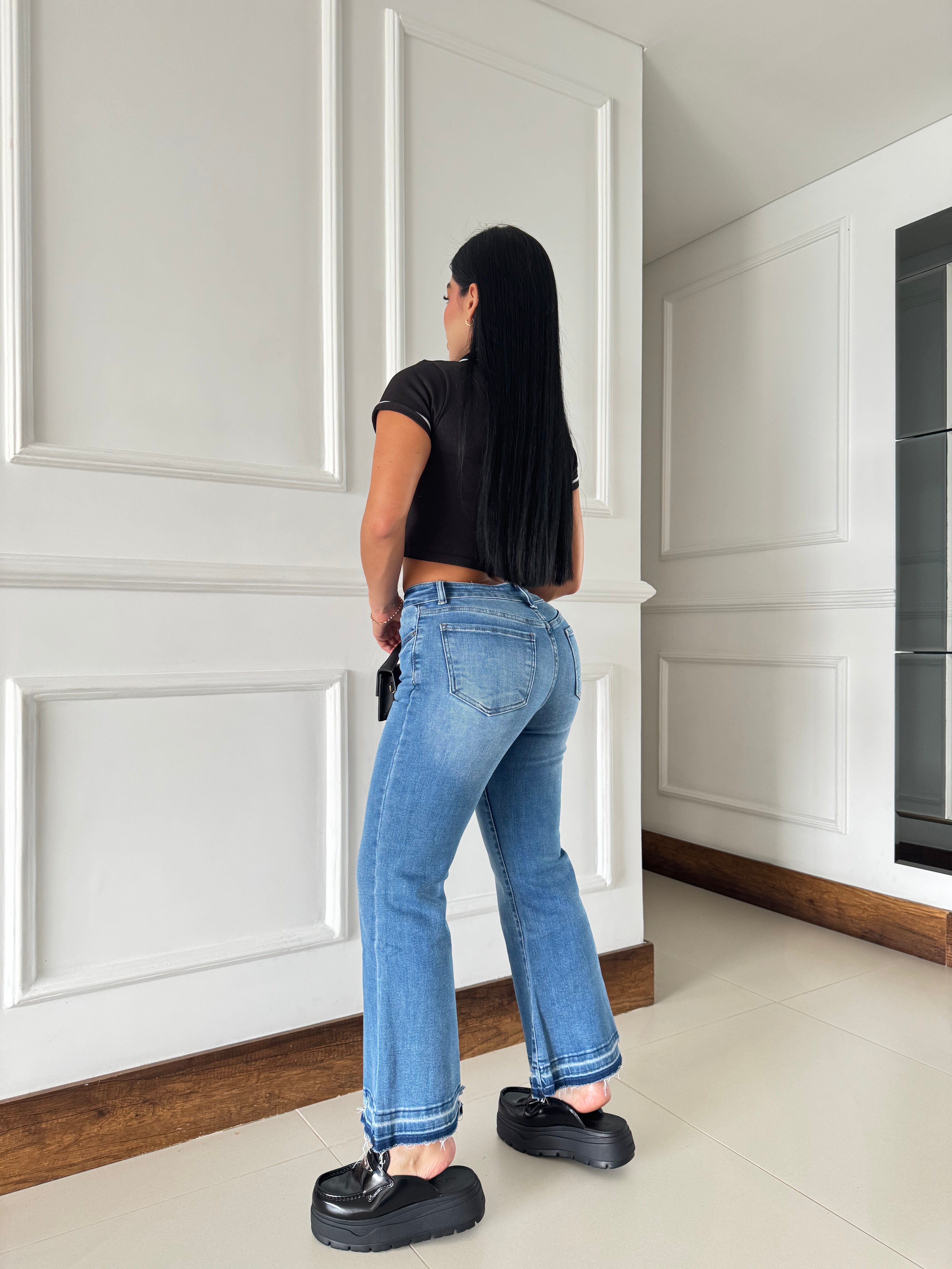 Culotte Boot Cut Flare Jeans