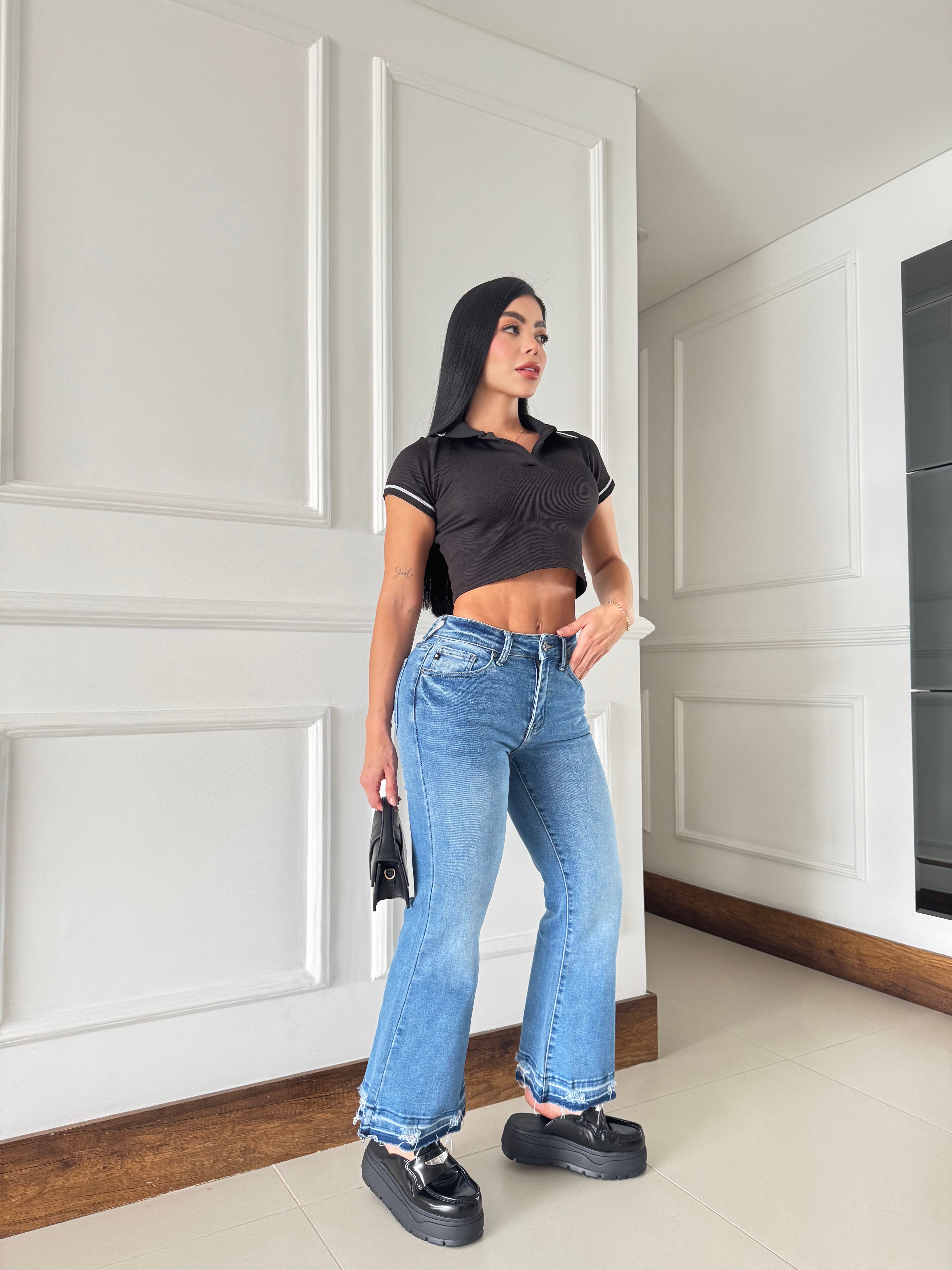 Culotte Boot Cut Flare Jeans