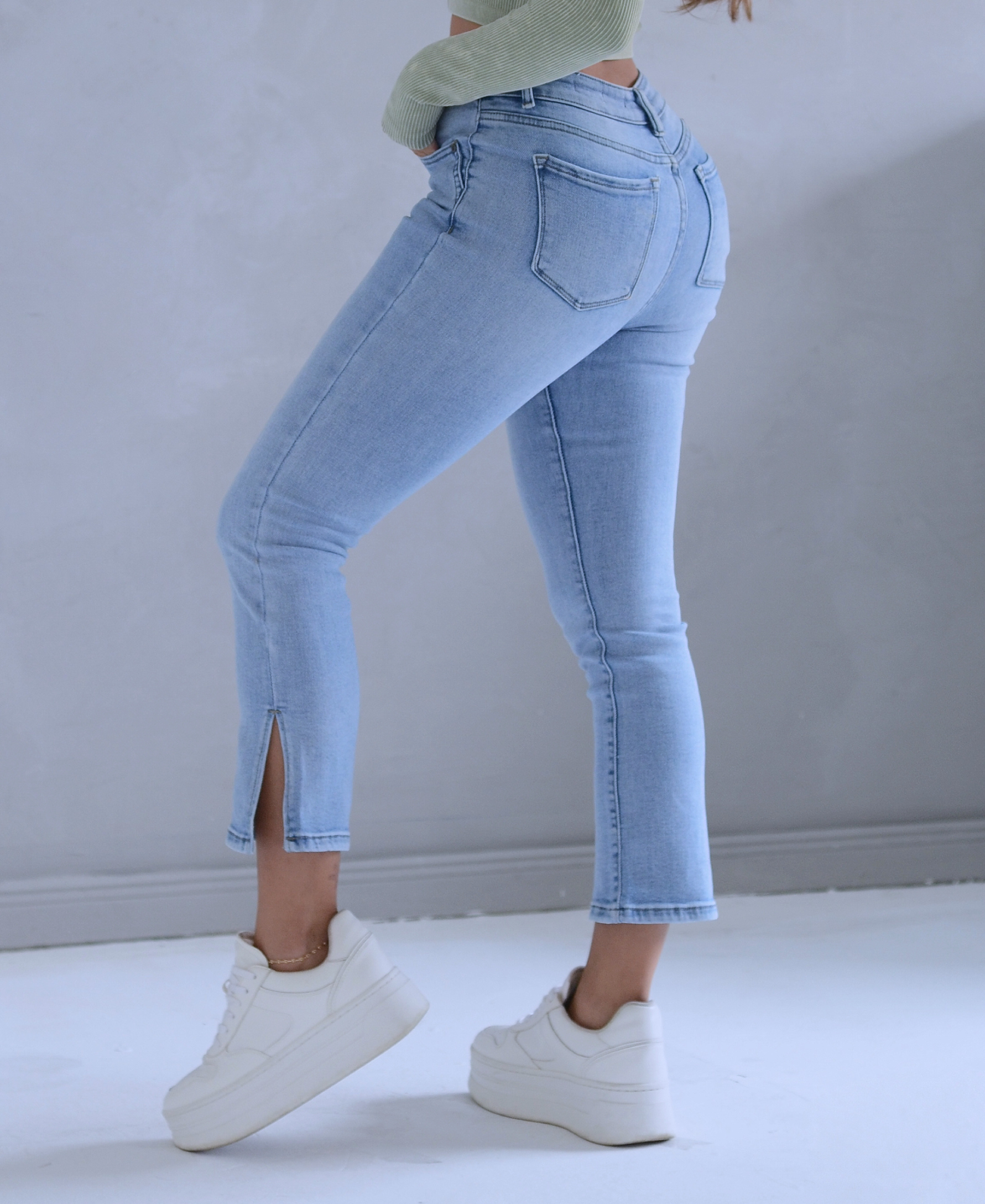 Culotte Boot Cut Jeans